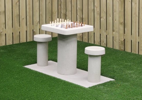 Table d’échecs en béton naturel (2 ou 4p)